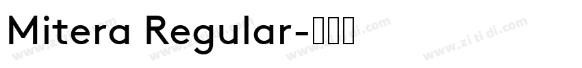Mitera Regular字体转换